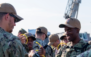 Chief Weeks Aboard USS Constitution