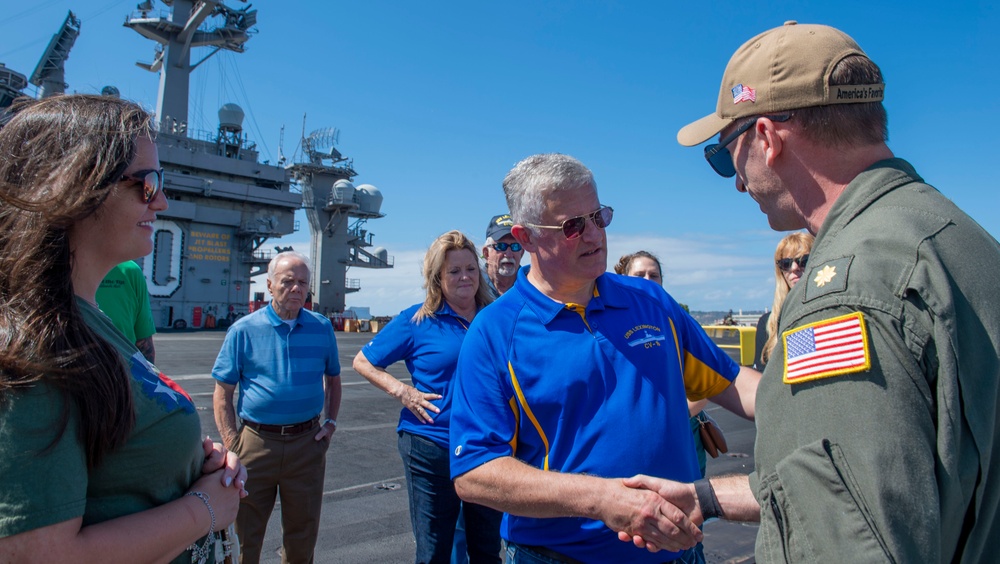 USS Lexington (CV-16) Museum staff tours USS Carl Vinson