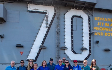 USS Lexington (CV-16) Museum staff tours USS Carl Vinson