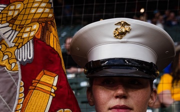 Marine Corps Recruiting Station Milwaukee - Brewers Color Guard