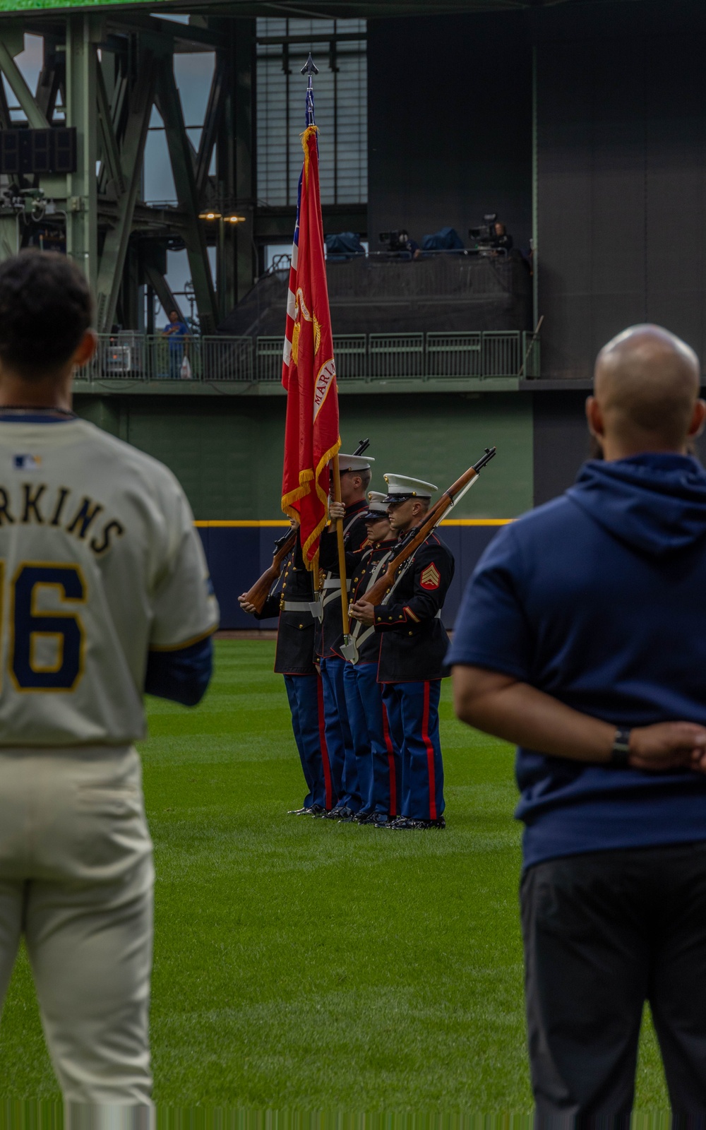 Marine Corps Recruiting Station Milwaukee - Brewers Color Guard