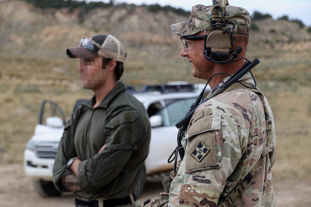 10th SFG(A) and 4th ID leadership discuss CQB operation