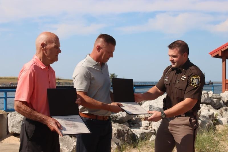 Local mariners recognized for assistance in Lake Michigan rescue