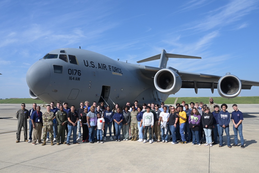 Southern Heritage Classic Inspiration Flight at the 164th AW!