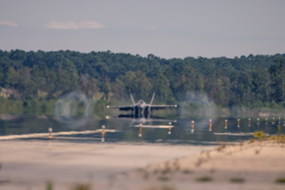 Marine Fighter Attack Squadron (VMFA) 251 receives the Marine Corps' first East Coast based F-35C