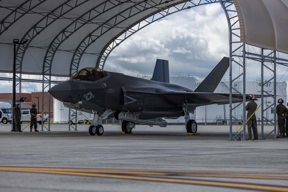 Marine Fighter Attack Squadron (VMFA) 251 receives the Marine Corps' first East Coast based F-35C