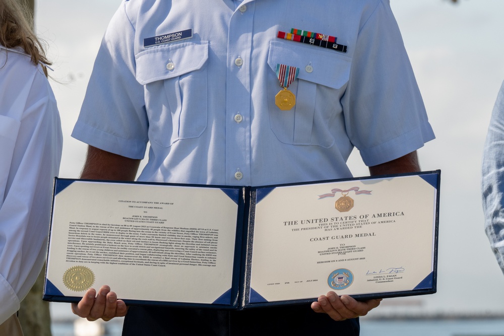 Los Angeles Based Coast Guard member receives Coast Guard Medal