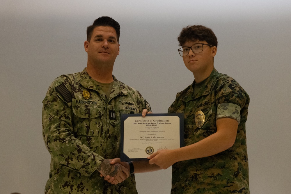 Marines, Civilians graduate Naval Security Guard Training Course