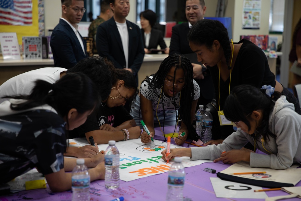 Cultural Exchange: Local students plant SEEDs of friendship