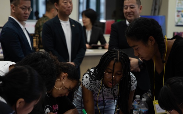 Cultural Exchange: Local students plant SEEDs of friendship