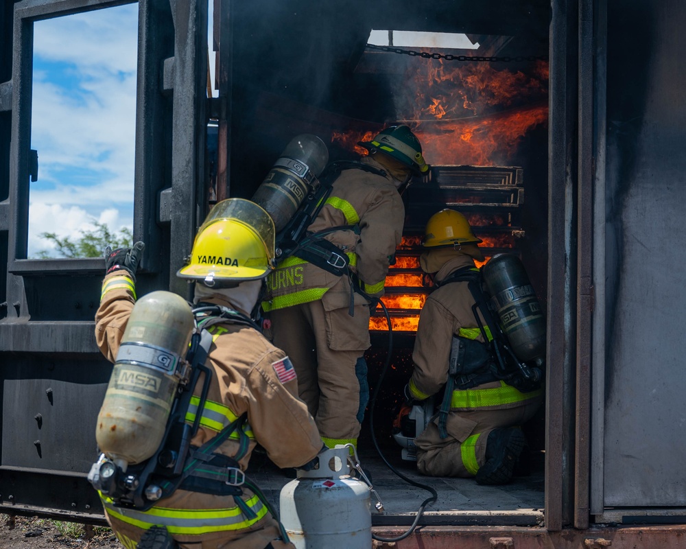 Reserve Airmen Join Forces with Marines, Army, and Local Firefighters for Fire Training in Maui