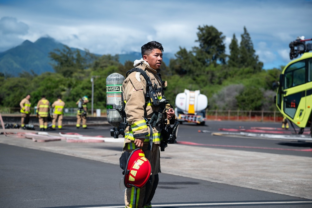 Reserve Airmen Join Forces with Marines, Army, and Local Firefighters for Fire Training in Maui