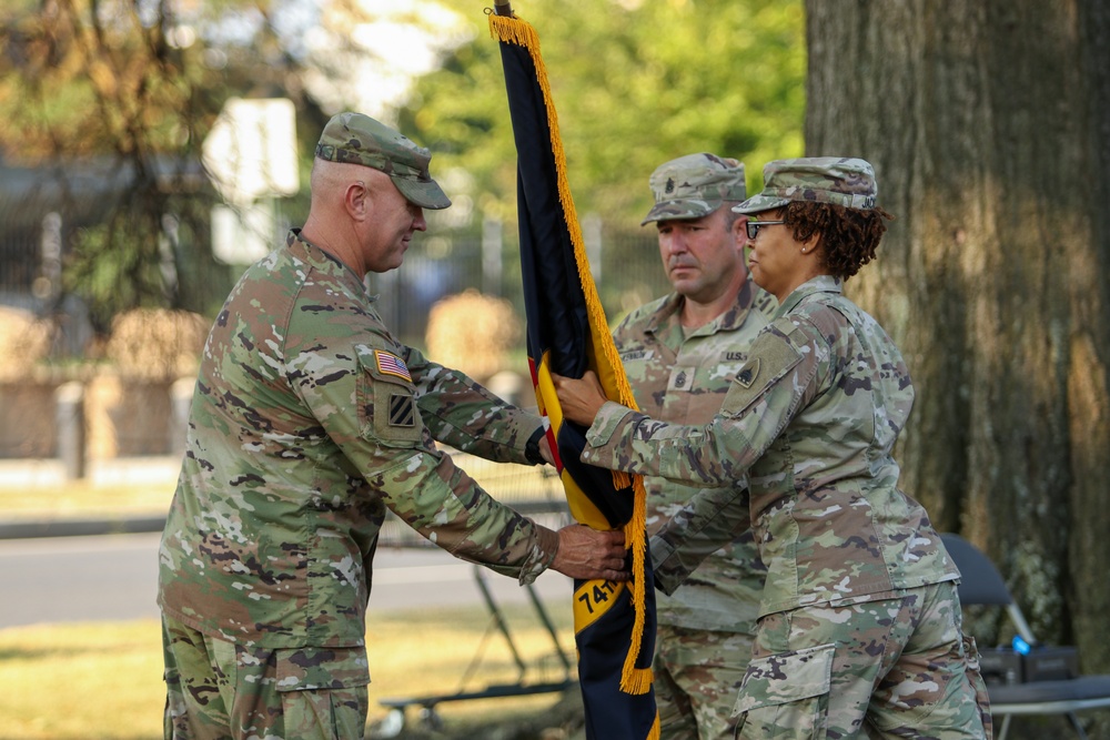 District of Columbia National Guard, 74th Troop Command soldiers, hold Assumption of Responsibility Ceremony