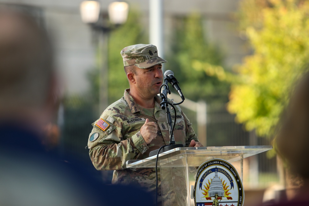 District of Columbia National Guard, 74th Troop Command soldiers, hold Assumption of Responsibility Ceremony