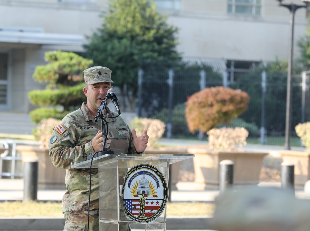 District of Columbia National Guard, 74th Troop Command soldiers, hold Assumption of Responsibility Ceremony