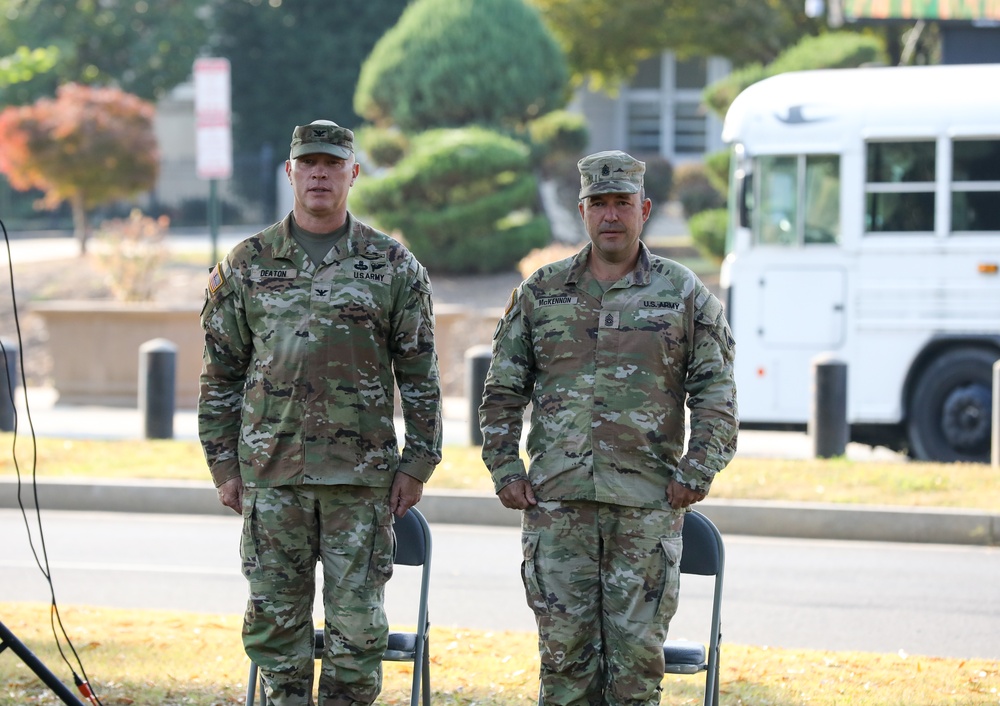 District of Columbia National Guard, 74th Troop Command soldiers, hold Assumption of Responsibility Ceremony