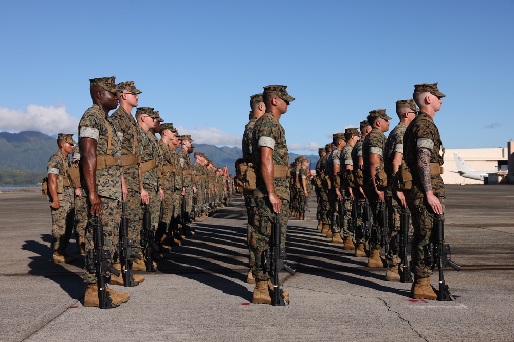 MARFORPAC Change of Command Rehearsals