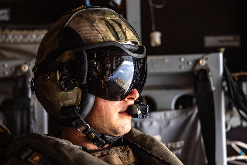 MRF-D 24.3: VMM-268 (Rein.) Marines fly MV-22B Osprey from Munda to Honiara during Operation Render Safe 2024-2