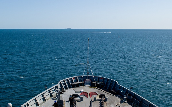 Emory S. Land Departs HMAS Stirling