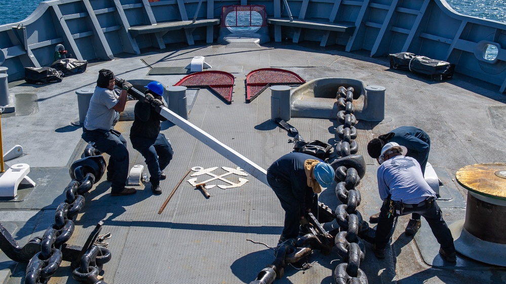 Emory S. Land Departs HMAS Stirling