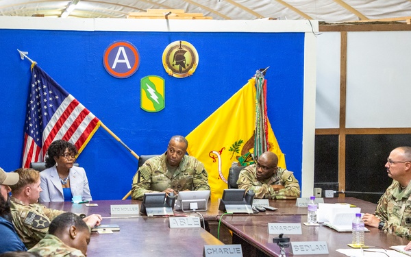 401st AFSB command and staff meet with Task Force Reaper
