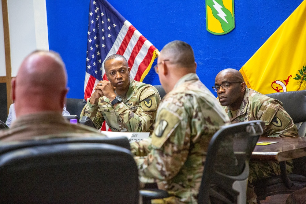 401st AFSB command and staff meet with Task Force Reaper