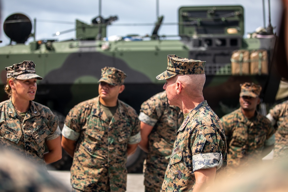 39th CMC and 20th SMMC visit the Marines and Sailors of Camp Schwab