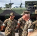 39th CMC and 20th SMMC visit the Marines and Sailors of Camp Schwab