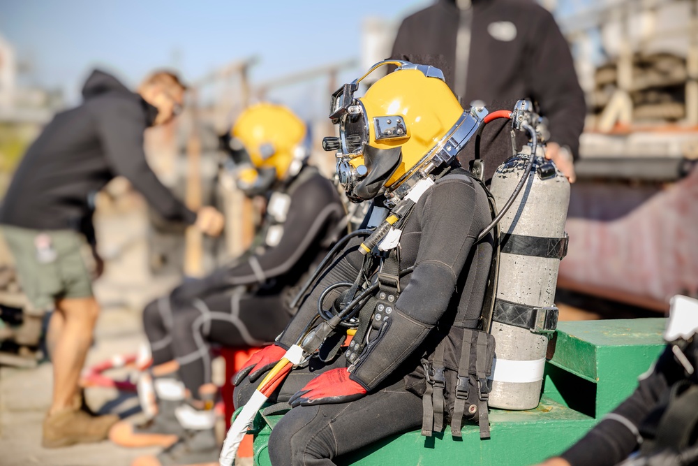 Sea Breeze 2024 - Navy Divers conduct Underwater Welding with Partners and Allies