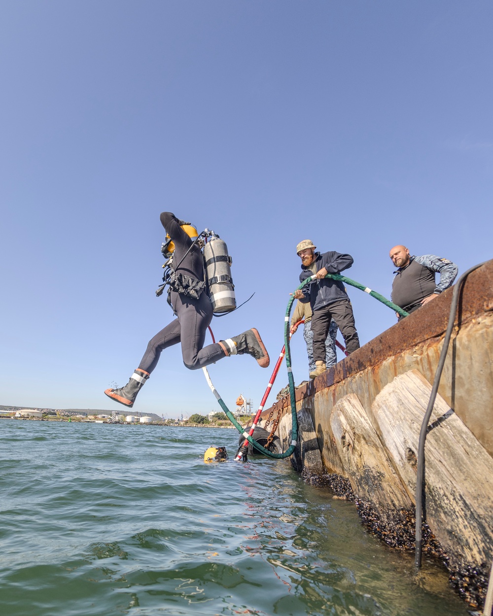 Sea Breeze 2024 - Navy Divers conduct Underwater Welding with Partners and Allies