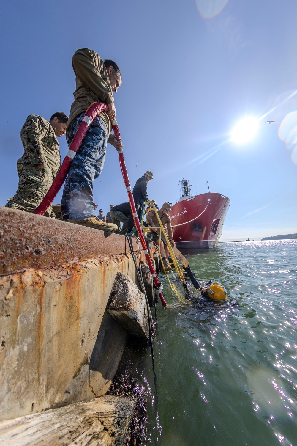 Sea Breeze 2024 - Navy Divers conduct Underwater Welding with Partners and Allies