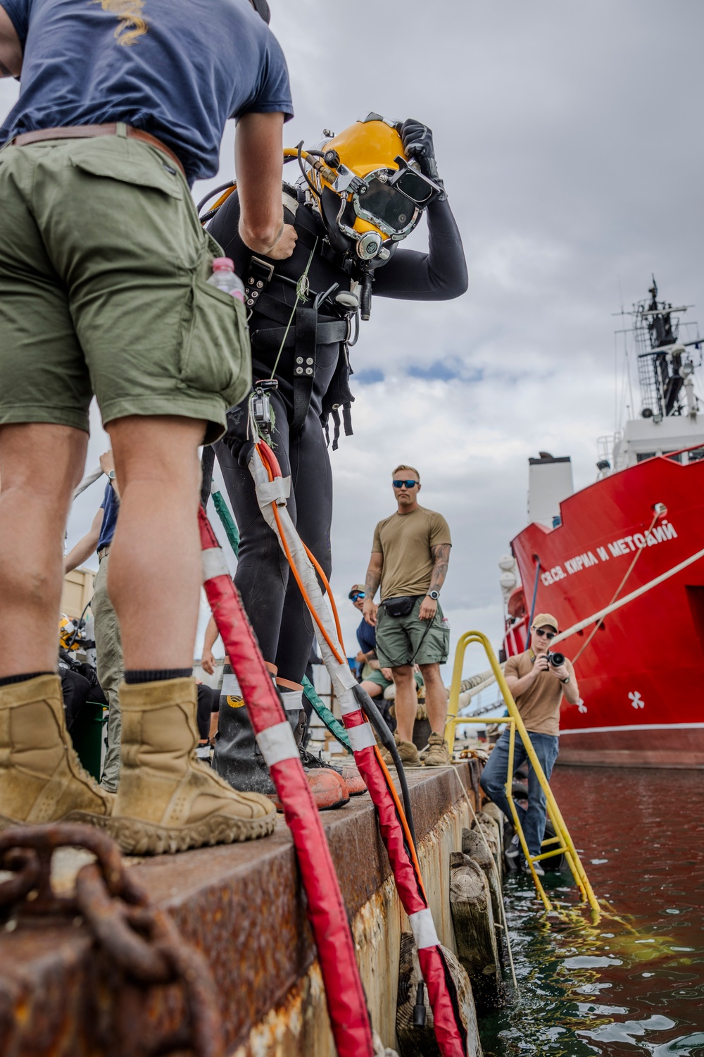 Sea Breeze 2024 - Navy Divers conduct Underwater Welding with Partners and Allies