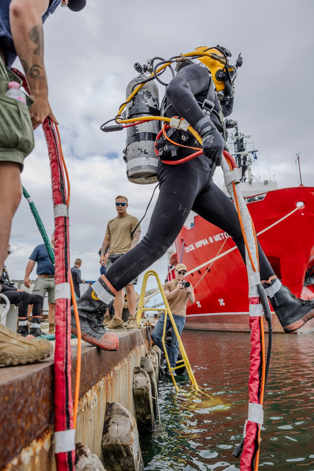 Sea Breeze 2024 - Navy Divers conduct Underwater Welding with Partners and Allies