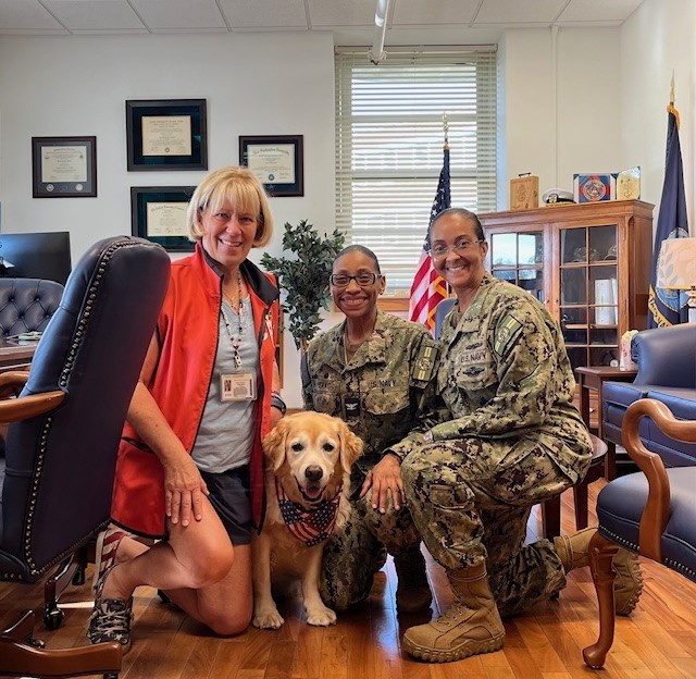 Red Cross Dog Murphy at NH Beaufort