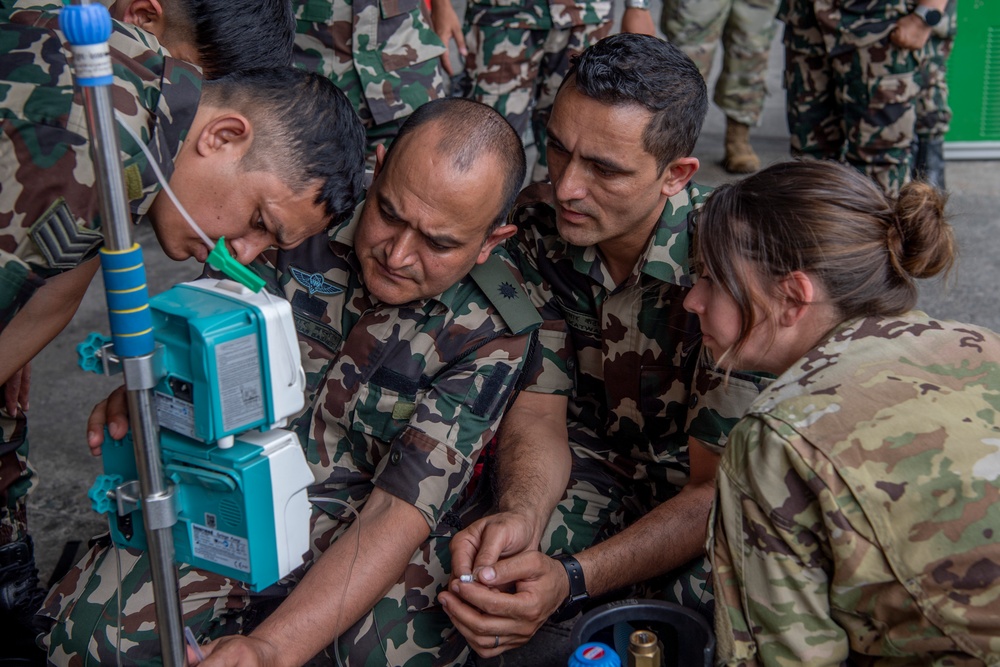 U.S. and Nepali forces conduct hands-on training during Pacific Angel 24-2