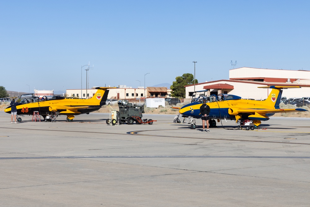 L-29 Taxing out at Edwards AFB