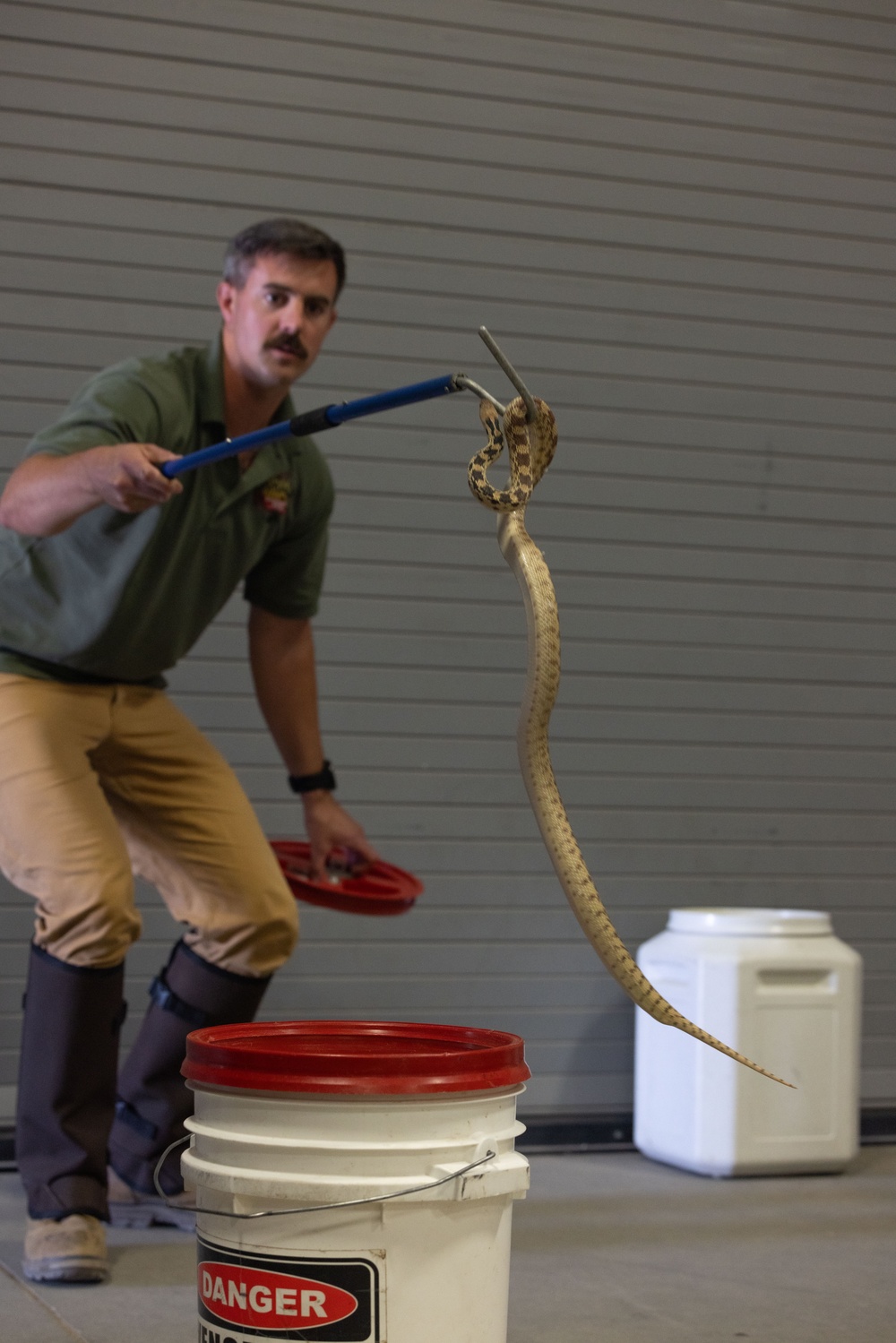 Environmental Affairs host safe snake handling course for Combat Center first responders and staff
