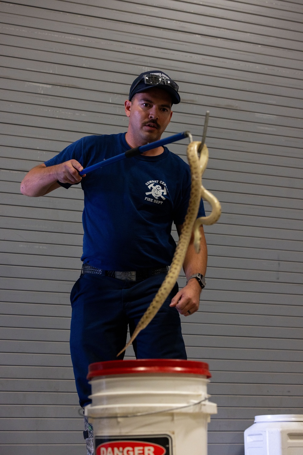 Environmental Affairs host safe snake handling course for Combat Center first responders and staff