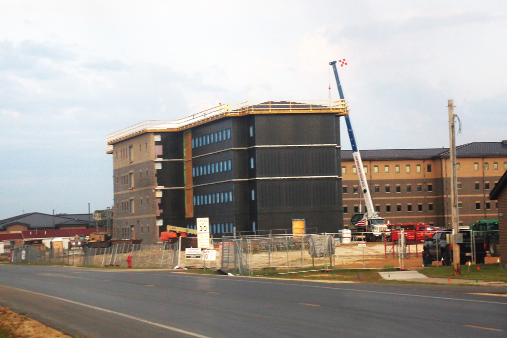 September 2024 construction operations of fiscal year 2022-funded South Barracks Project at Fort McCoy