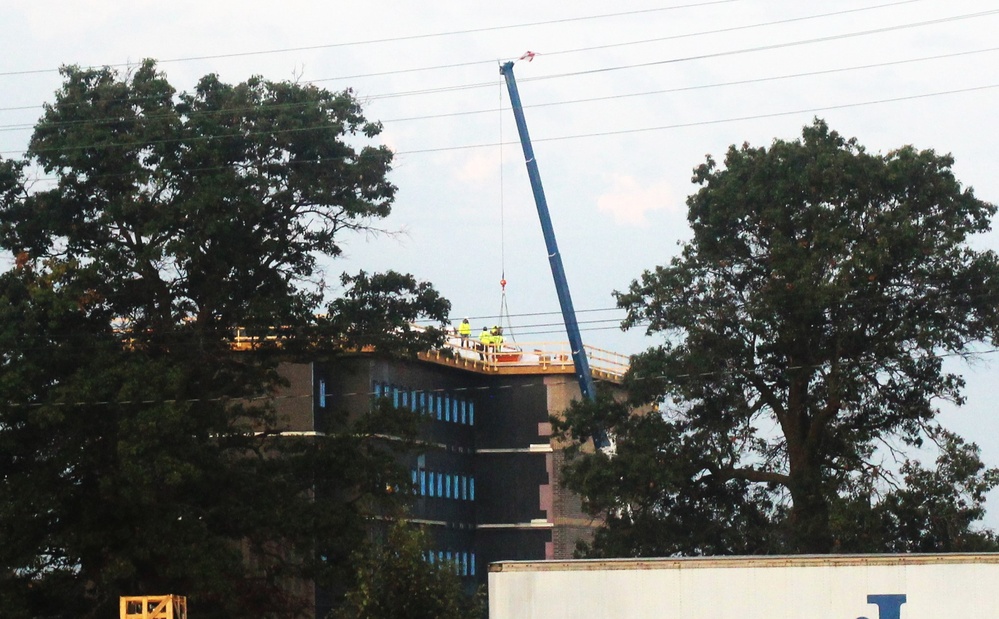 September 2024 construction operations of fiscal year 2022-funded South Barracks Project at Fort McCoy