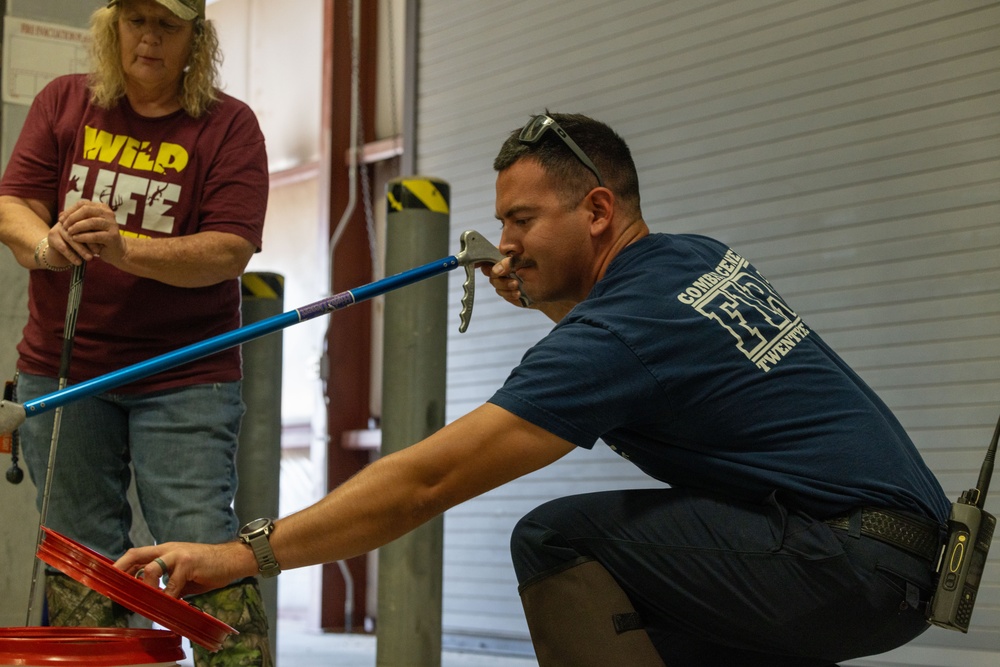 Environmental Affairs host safe snake handling course for Combat Center first responders and staff