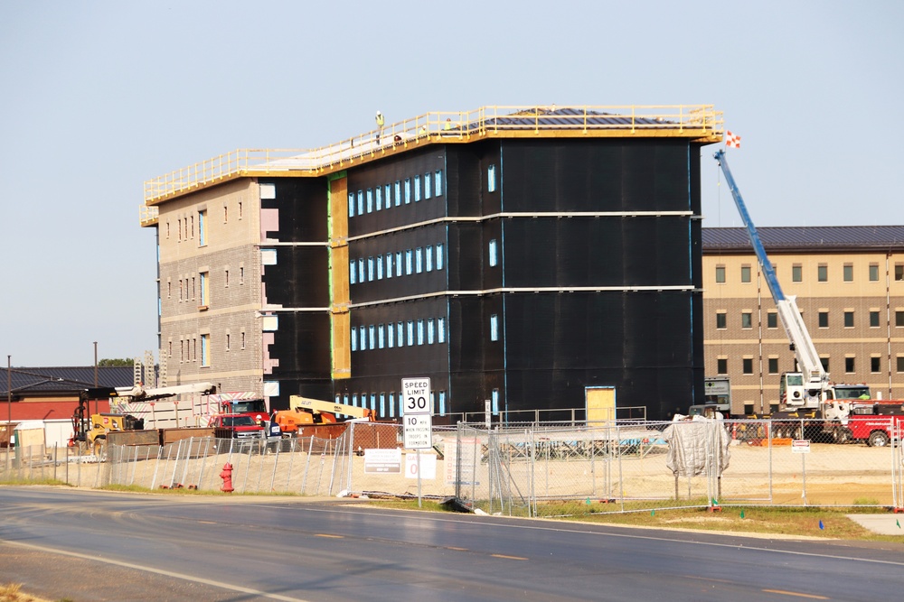 September 2024 construction operations of fiscal year 2022-funded South Barracks Project at Fort McCoy