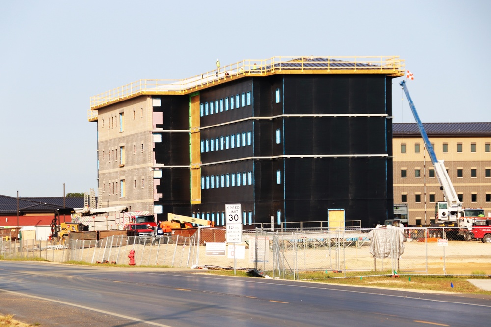 September 2024 construction operations of fiscal year 2022-funded South Barracks Project at Fort McCoy