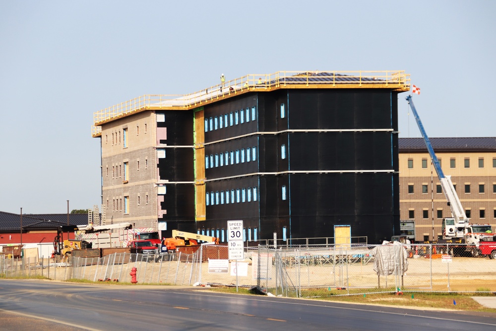 September 2024 construction operations of fiscal year 2022-funded South Barracks Project at Fort McCoy