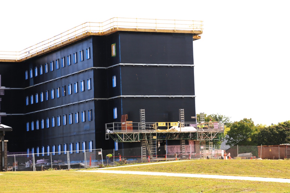 September 2024 construction operations of fiscal year 2022-funded South Barracks Project at Fort McCoy