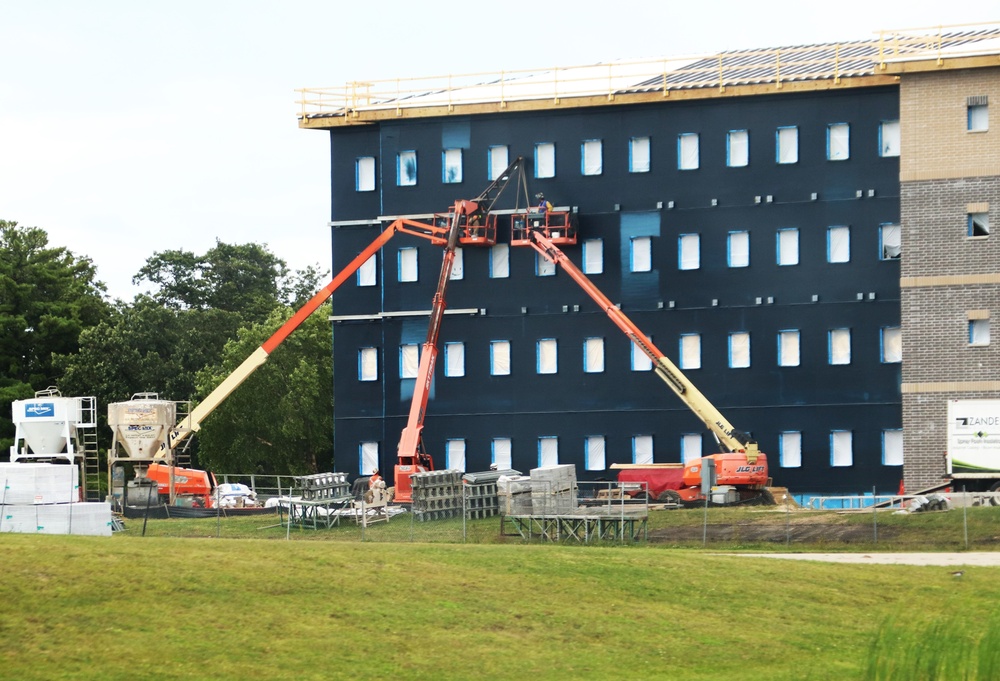 September 2024 construction operations of fiscal year 2022-funded South Barracks Project at Fort McCoy