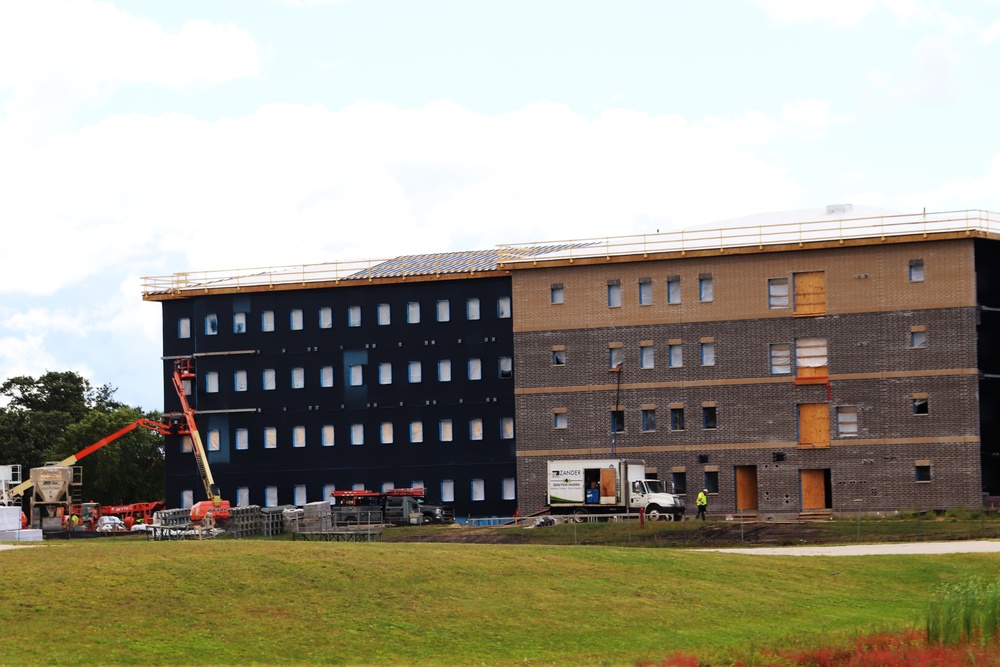 September 2024 construction operations of fiscal year 2022-funded South Barracks Project at Fort McCoy