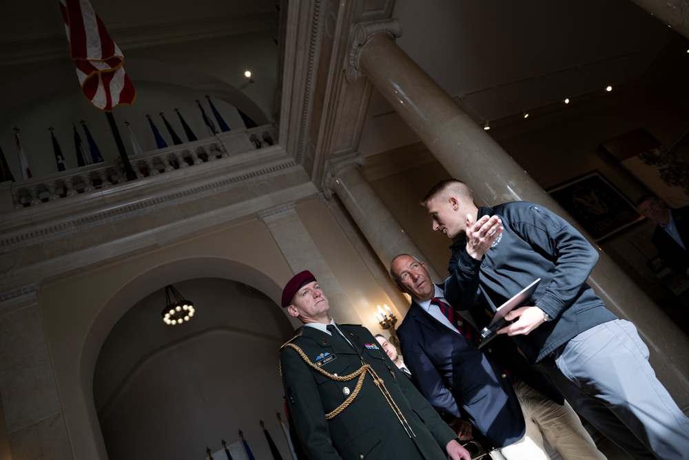 Embassy of the Kingdom of Belgium Defense Attaché Brig. Gen. Bart Verbist Visits Arlington National Cemetery