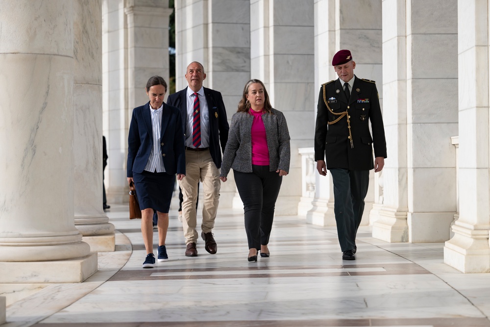 Embassy of the Kingdom of Belgium Defense Attaché Brig. Gen. Bart Verbist Visits Arlington National Cemetery