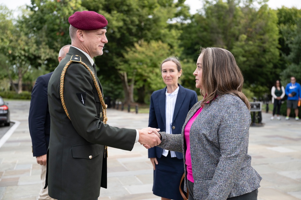 Embassy of the Kingdom of Belgium Defense Attaché Brig. Gen. Bart Verbist Visits Arlington National Cemetery